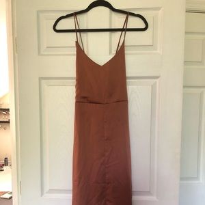 Eloise Satin Midi Slip Dress